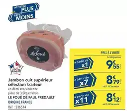 METRO Jambon cuit supérieur sélection traiteur offre