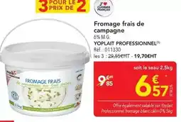 METRO Yoplait - fromage frais de campagne offre