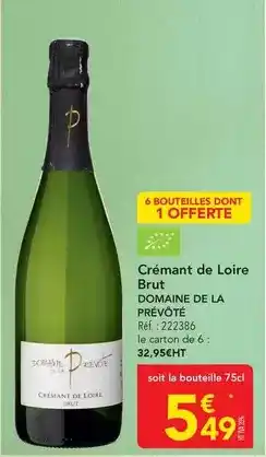 METRO Brut - crémant de loire offre