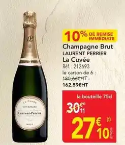 METRO Laurent perrier - champagne brut offre