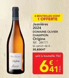 METRO Jasmine olivier champion offre