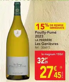 METRO Pouilly-fumé - 2023 offre