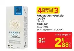 METRO Préparation végétale sucrée offre