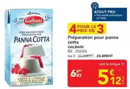 METRO Galbani - préparation pour panna cotta offre