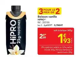 METRO Boisson vanille offre