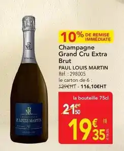 METRO Brut - champagne grand cru extra offre
