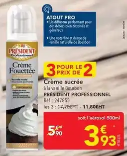 METRO Président - crème sucrée offre