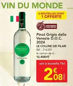 METRO Metro - pinot grigio delle venezie d.o.c offre