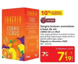 METRO Metro - sangria boisson aromatisée à base de vin offre