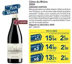 METRO Côtes-du-rhône 2024 offre