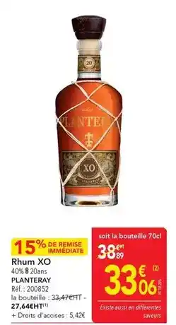 METRO Rhum offre