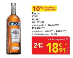 METRO Ricard - pastis offre