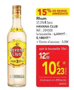 METRO Havana club - rhum offre