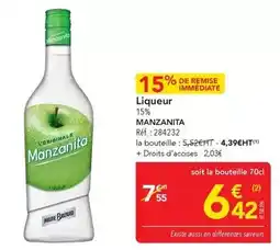 METRO Manzanita - liqueur offre