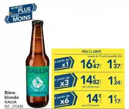 METRO Gallia - bière blonde offre