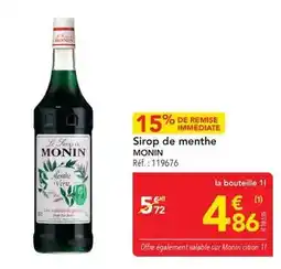 METRO Sirop de menthe offre