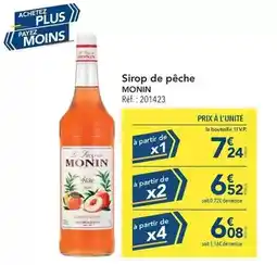 METRO Le sirop de monin - sirop de pêche offre