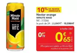 METRO Minute maid - nectar orange offre