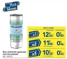 METRO San pellegrino - eau minérale gazeuse offre