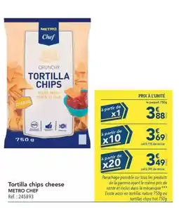 METRO Metro - tortilla chips cheese offre