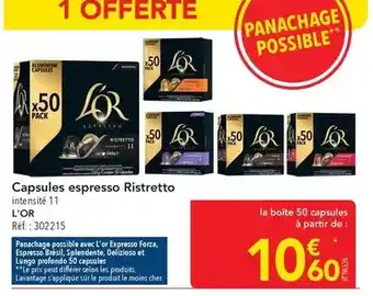 L'or - capsules espresso ristretto