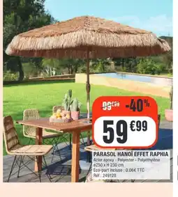 La Foir'Fouille Parasol hanoi effet raphia offre