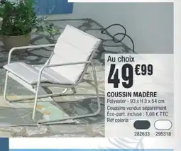 La Foir'Fouille Coussin madere offre