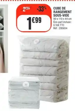 La Foir'Fouille Cube de rangement sous-vide offre