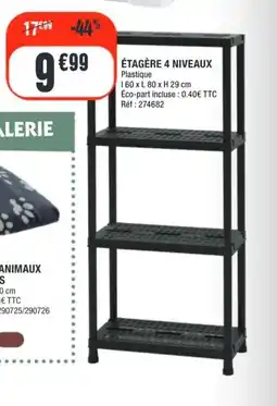 La Foir'Fouille Étagère 4 niveaux offre