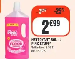 La Foir'Fouille PINK STUFF Nettoyant sol offre