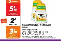 Netto USHUAIA Déodorant bille vanille de madagascar offre