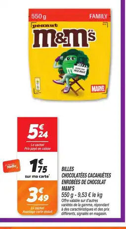 Netto M&M'S Billes chocolatées cacahuètes enrobées de chocolat offre
