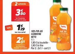 Netto NETTO 100% pur jus clémentine offre