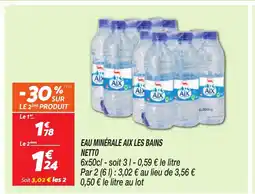 Netto NETTO Eau minérale aix les bains offre