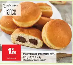 Netto Beignets chocolat noisettes x4 offre
