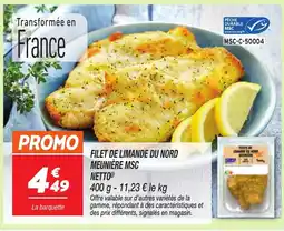 Netto NETTO Filet de limande du nord meunière msc offre