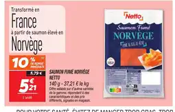 Netto NETTO Saumon fumé norvège offre
