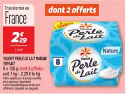 Netto YOPLAIT Yaourt perle de lait nature offre
