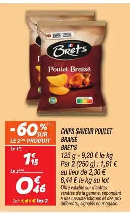 Netto BRET'S Chips saveur poulet braisé offre