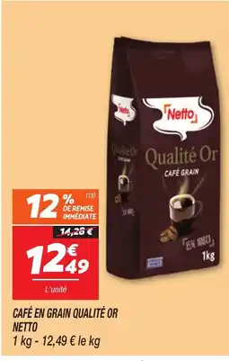 Netto NETTO Café en grain qualité or offre