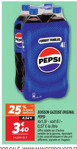 Netto PEPSI Boisson gazeuse original offre