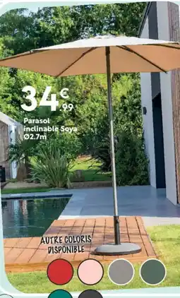 Maxi Bazar Parasol inclinable Soya 02.7m offre