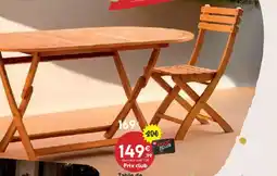 Maxi Bazar Table de jardin acacia offre