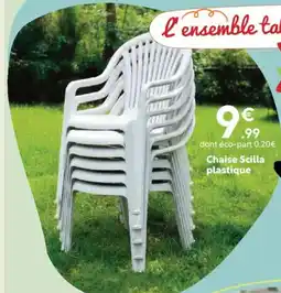 Maxi Bazar Chaise Scilla plastique offre