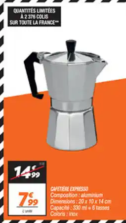 Netto CAFETIERE EXPRESSO offre