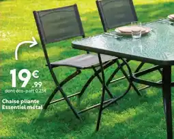 Maxi Bazar Chaise pliante Essentiel métal offre