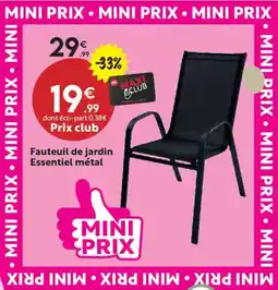 Maxi Bazar Fauteuil de jardin Essentiel métal offre