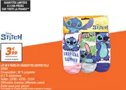 Netto LOT DE 6 PAIRES DE CHAUSSETTES COURTES FILLE offre