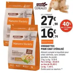 E.Leclerc Brico CROQUETTES POUR CHAT STÉRILISÉ offre