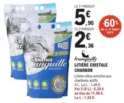 E.Leclerc Brico LITIÈRE CRISTALE CHARBON offre